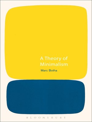 cover image of A Theory of Minimalism